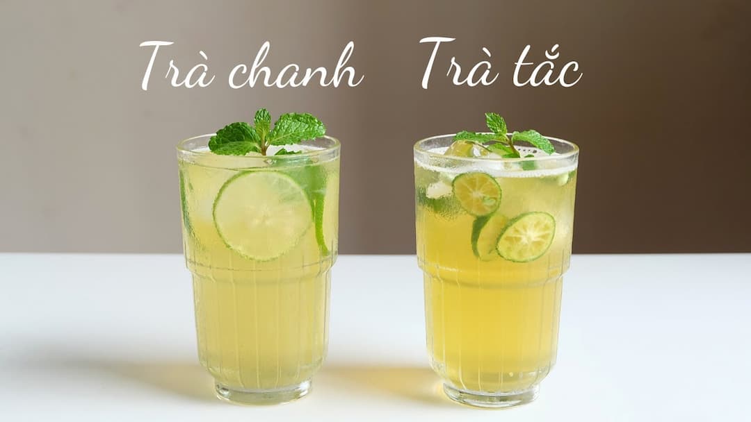 Trà chanh giúp chống lão hóa hiệu quả