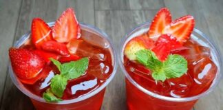 Cách làm trà dâu Đông Du mát lạnh giải nhiệt đơn giản tại nhà Cách làm trà dâu Đông Du mát lạnh giải nhiệt đơn giản tại nhà